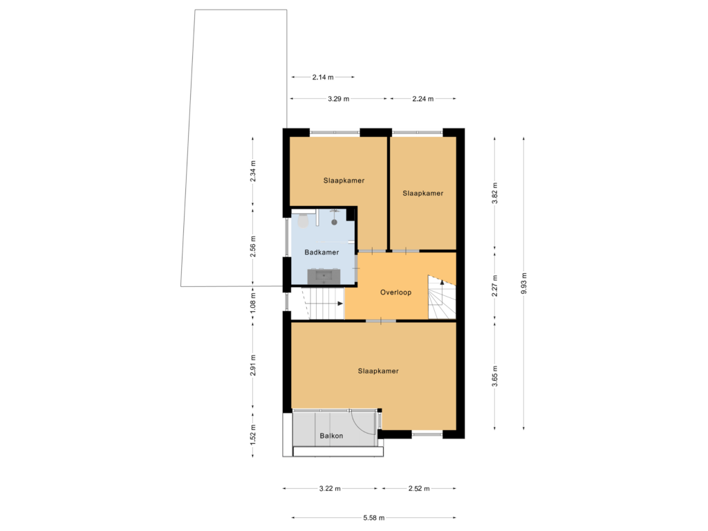 Bekijk plattegrond van Eerste Verdieping van Torenmolenlaan 11