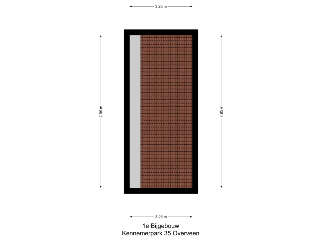 View floorplan of 1e Bijgebouw of Kennemerpark 35