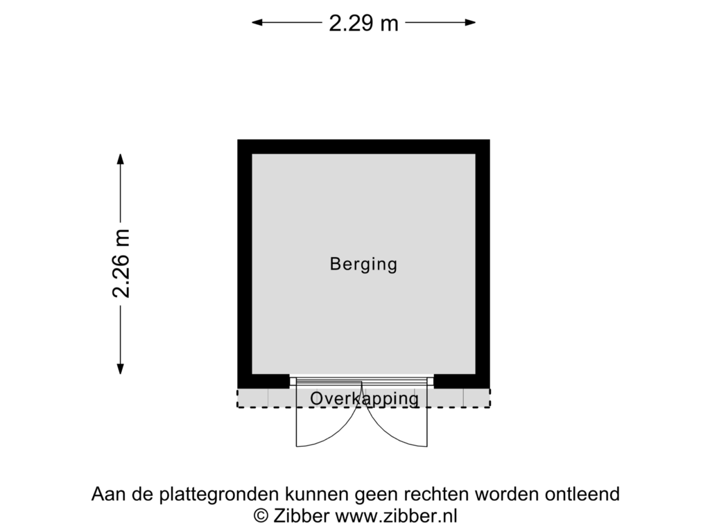 Bekijk plattegrond van Berging van Rijnstraat 30