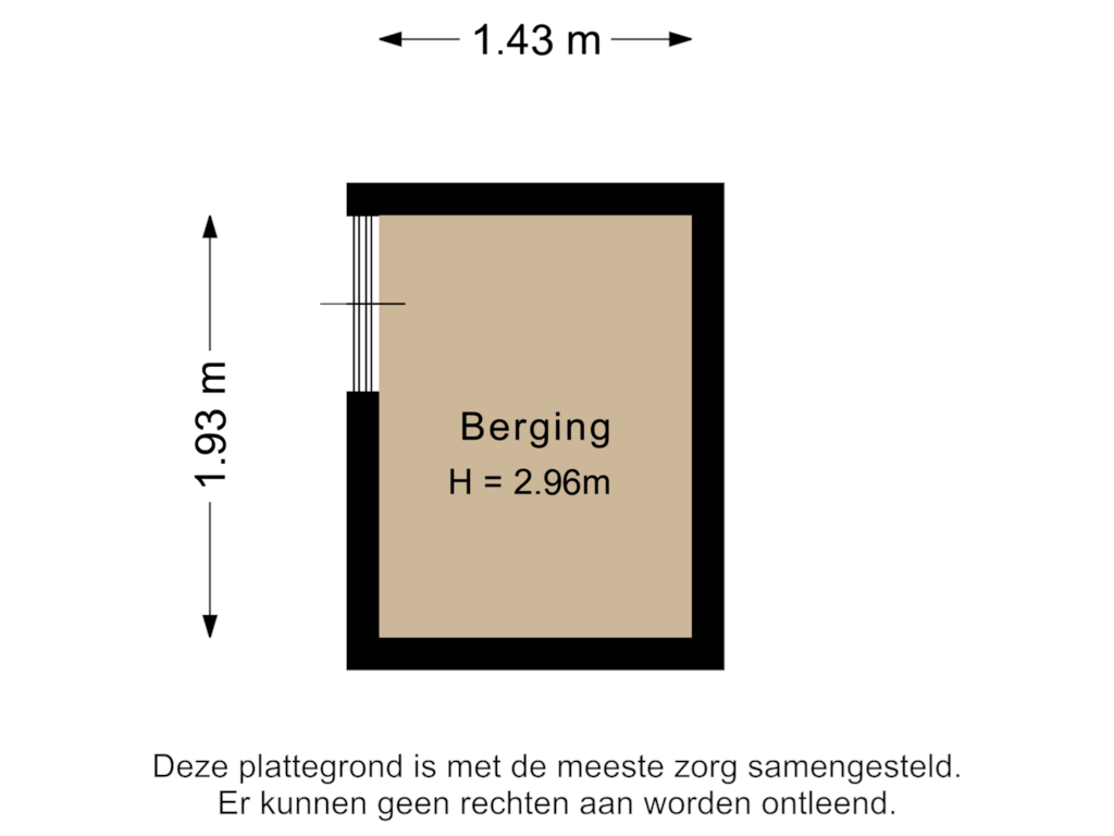 Bekijk plattegrond van Berging van Sweelinckplein 134