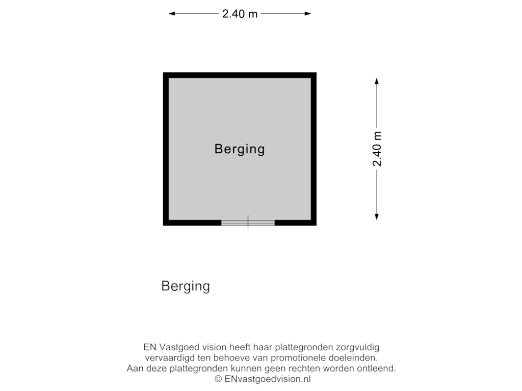 Bekijk plattegrond van Berging van Flevolaan 35