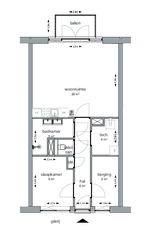 Photo 2 of Type 1 (Bouwnr. 7)