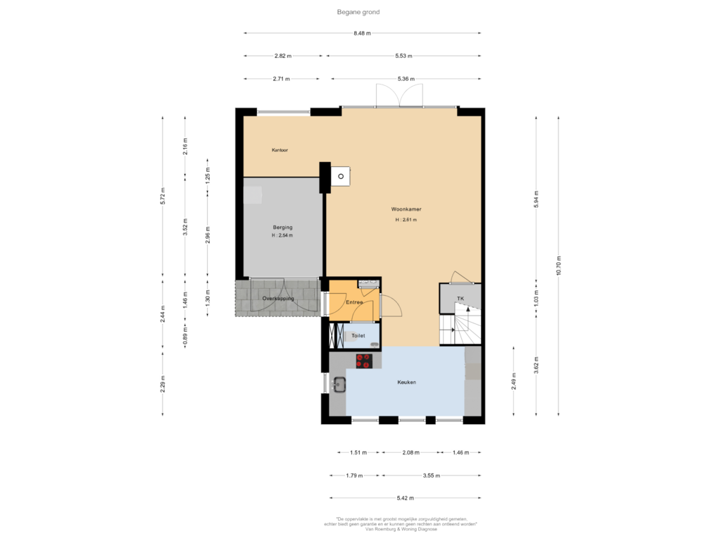 View floorplan of Begane grond of Paaldijk 133