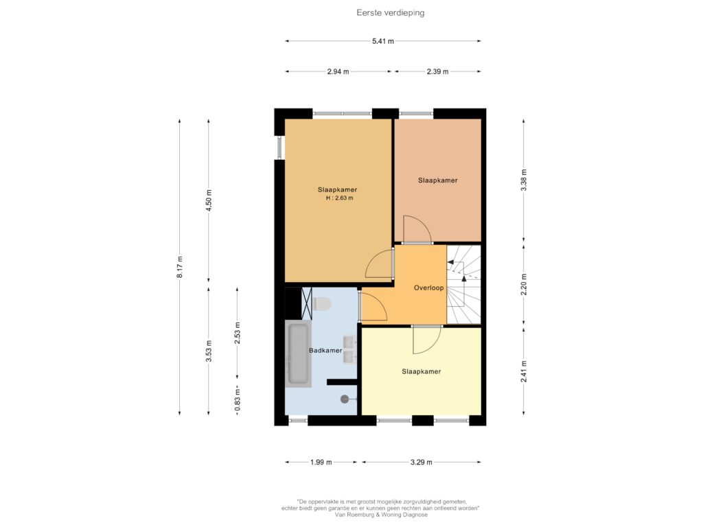 View floorplan of Eerste verdieping of Paaldijk 133