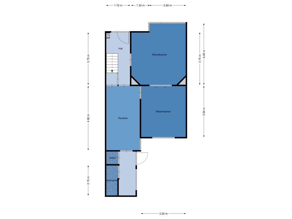 Bekijk plattegrond van Begane grond van Beatrixlaan 6