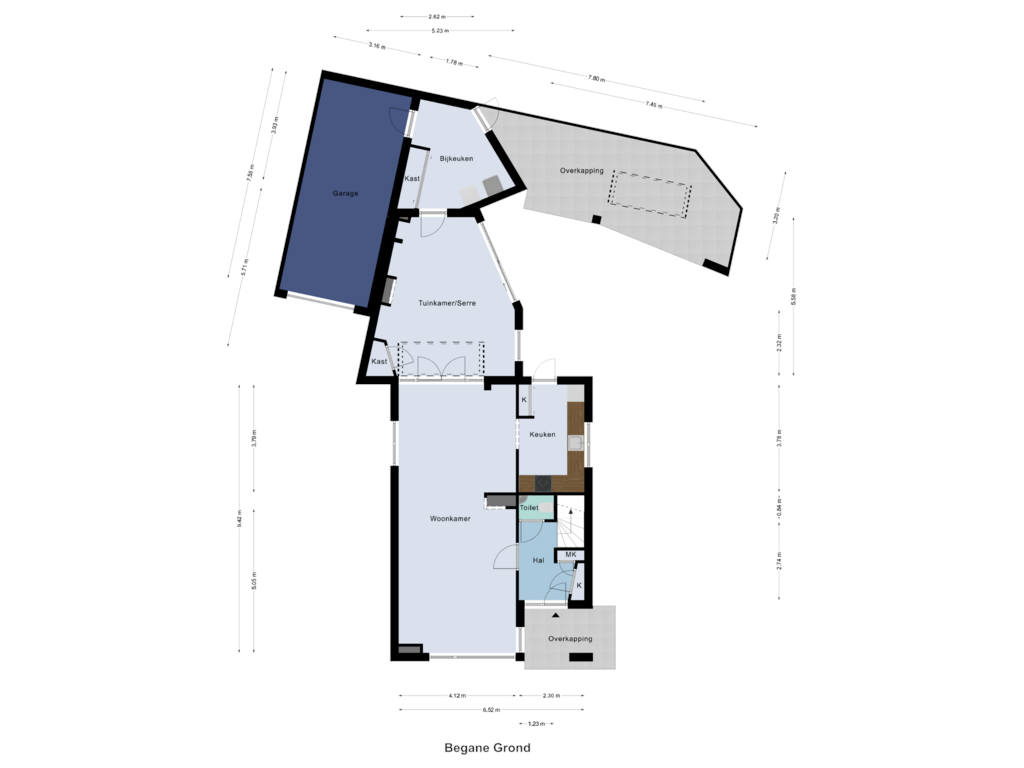 View floorplan of Begane Grond of Ambachtsingel 101