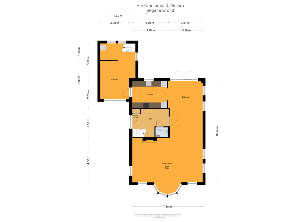 Bekijk plattegrond van Begane Grond van Rie Cramerhof 3