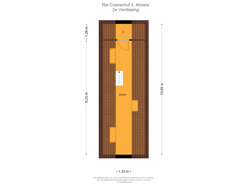 Bekijk plattegrond van 2e Verdieping van Rie Cramerhof 3