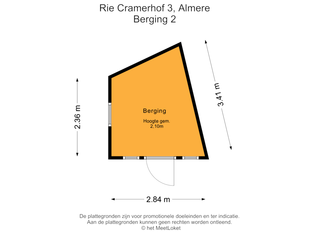 Bekijk plattegrond van Berging 2 van Rie Cramerhof 3