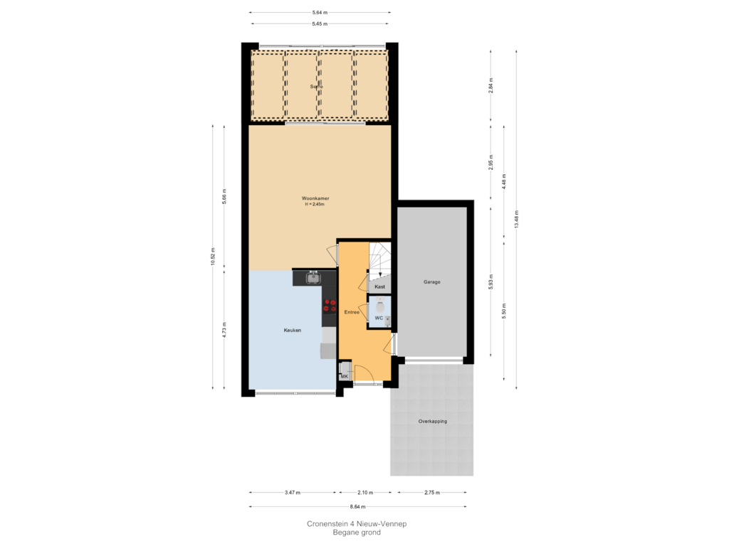 Bekijk plattegrond van Begane grond van Cronenstein 4