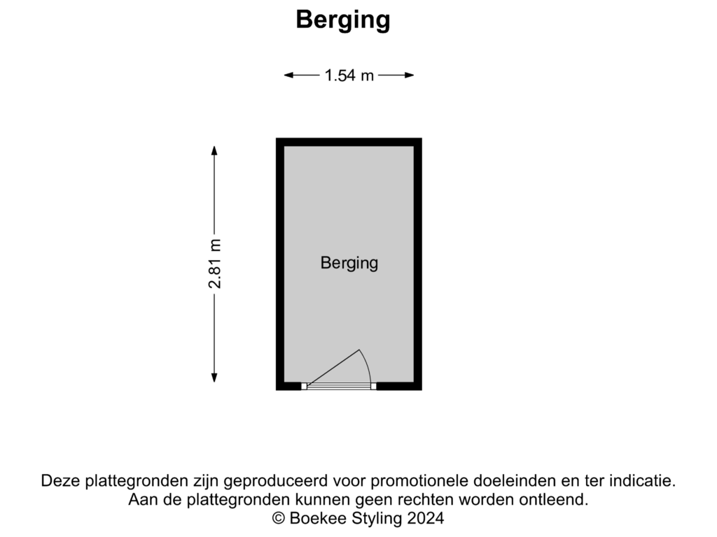 View floorplan of Berging of Jo Sterckstraat 64