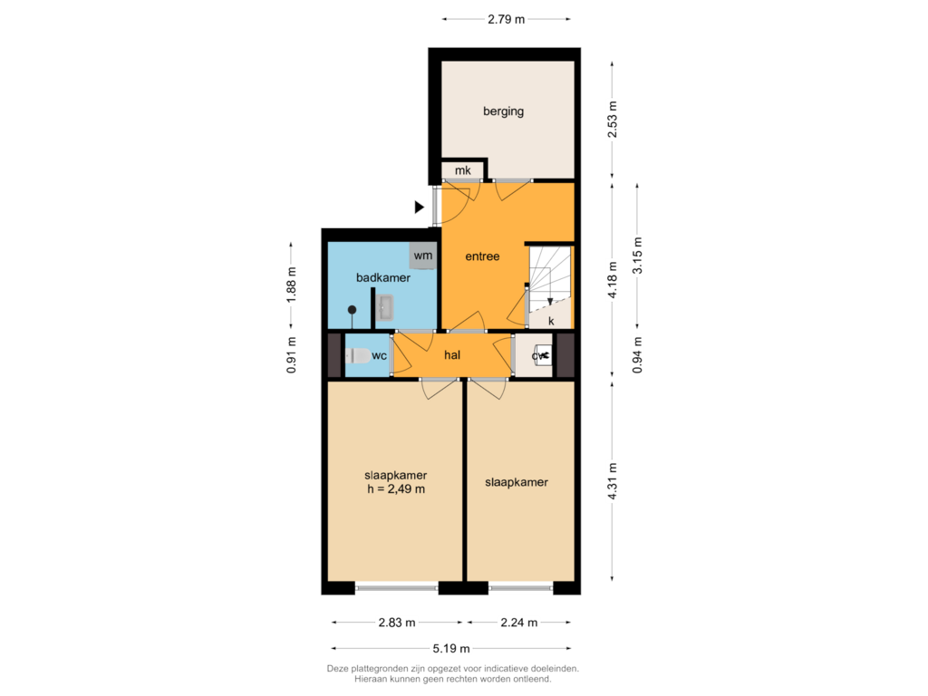 Bekijk plattegrond van Begane Grond van Bree 53