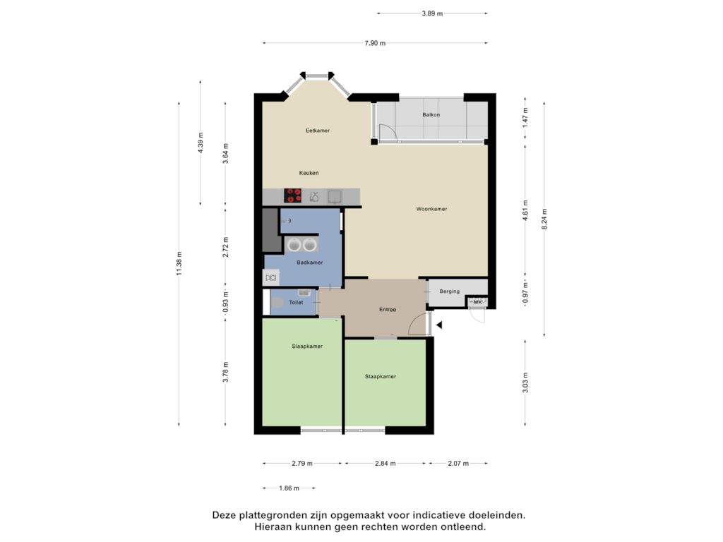 View floorplan of Appartement of Scheepmakerskade 76