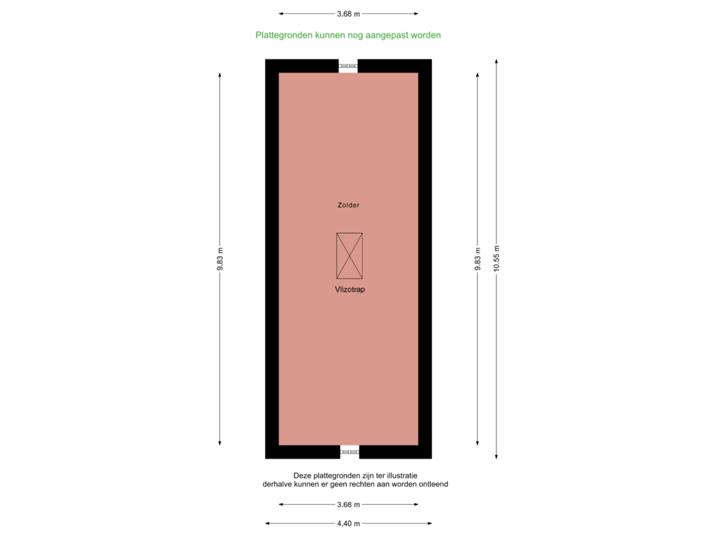 Bekijk plattegrond van Zolder van Westerdiep OZ