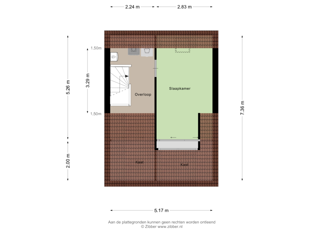 View floorplan of Tweede Verdieping of Planetenlaan 66