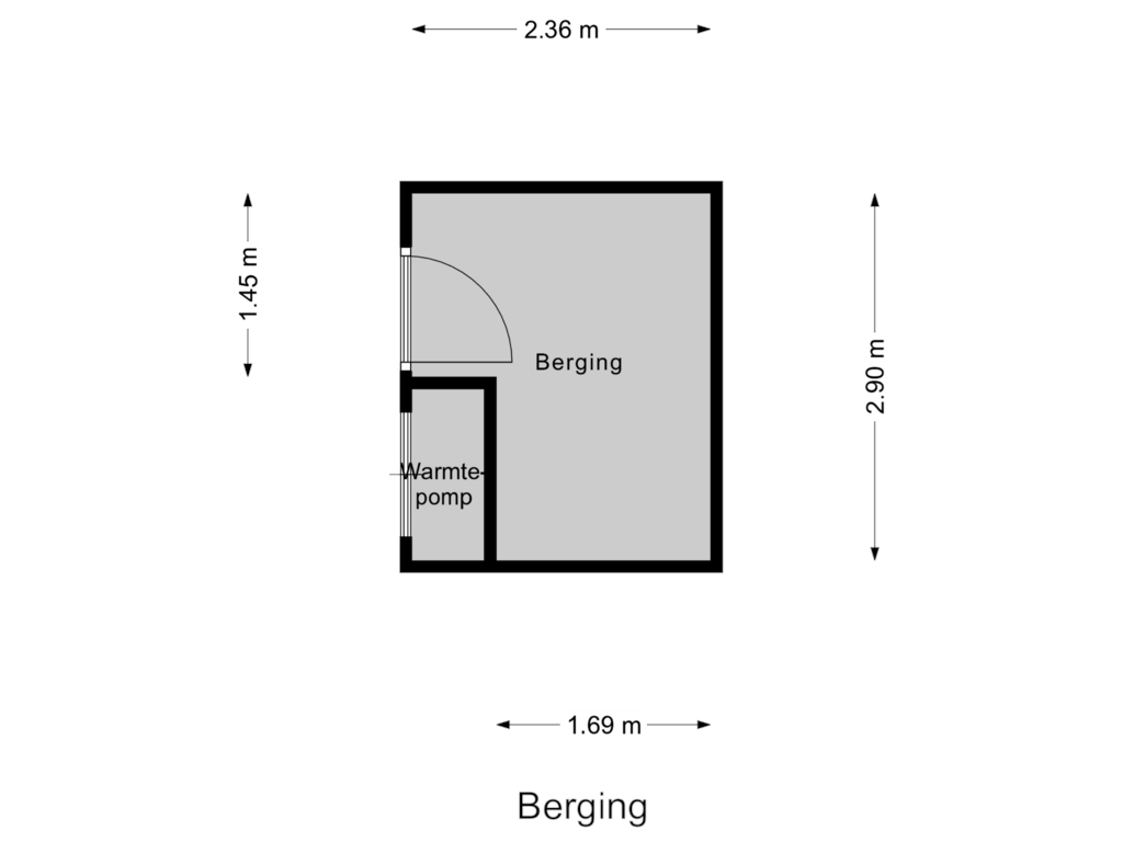 Bekijk plattegrond van Berging van Industriestraat 14