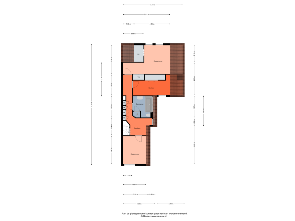 Bekijk plattegrond van Verdieping 1 van Spoorlaan 15