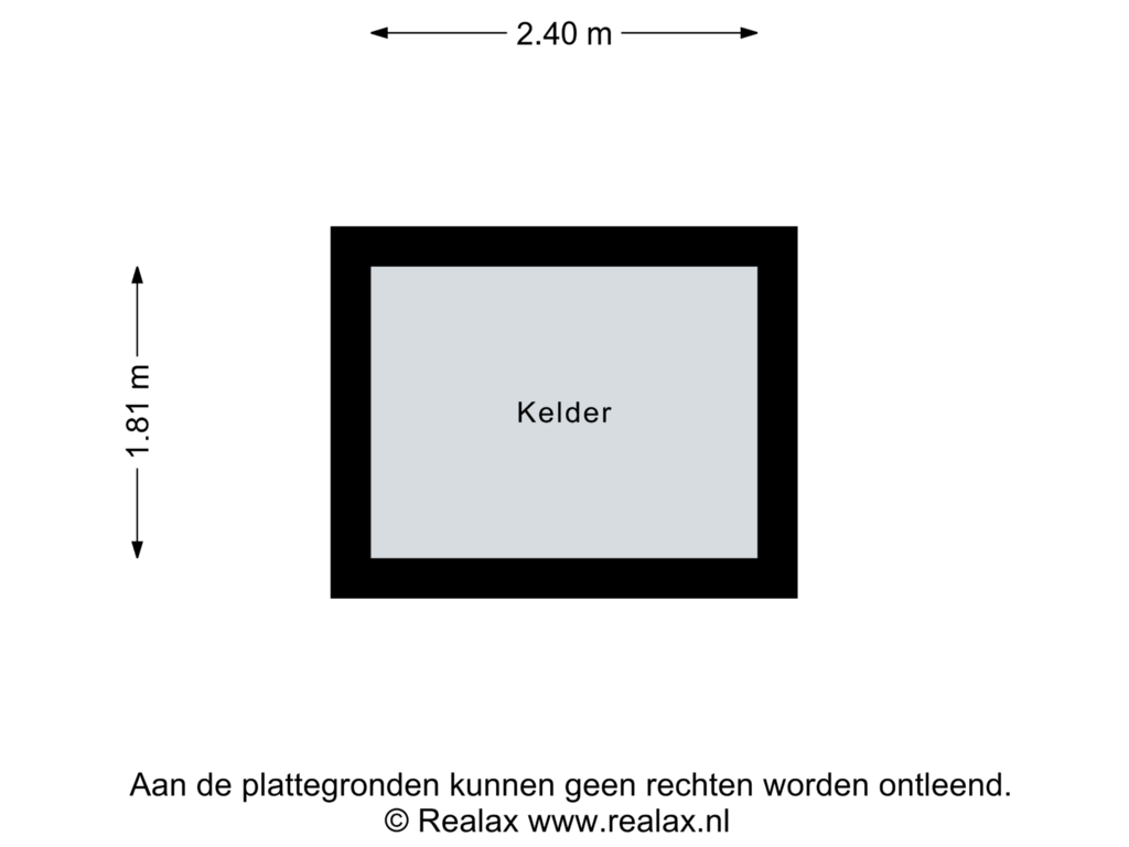 Bekijk plattegrond van Kelder van Spoorlaan 15