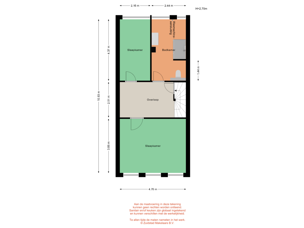 Bekijk plattegrond van Geervlietstraat 31 - 1e verdieping van Geervlietstraat 31