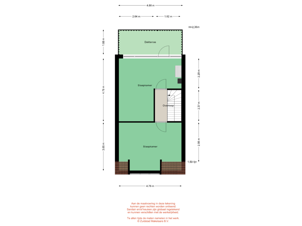 Bekijk plattegrond van Geervlietstraat 31 - 2 verdieping van Geervlietstraat 31