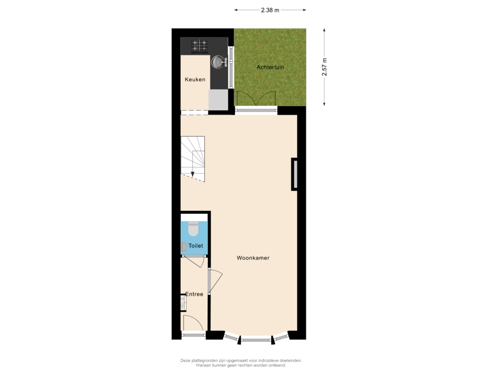 Bekijk plattegrond van Situatie van Korte Annastraat 8