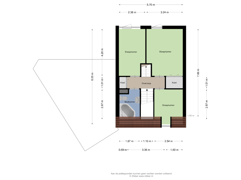 Bekijk plattegrond van Eerste verdieping van Laurierpark 84