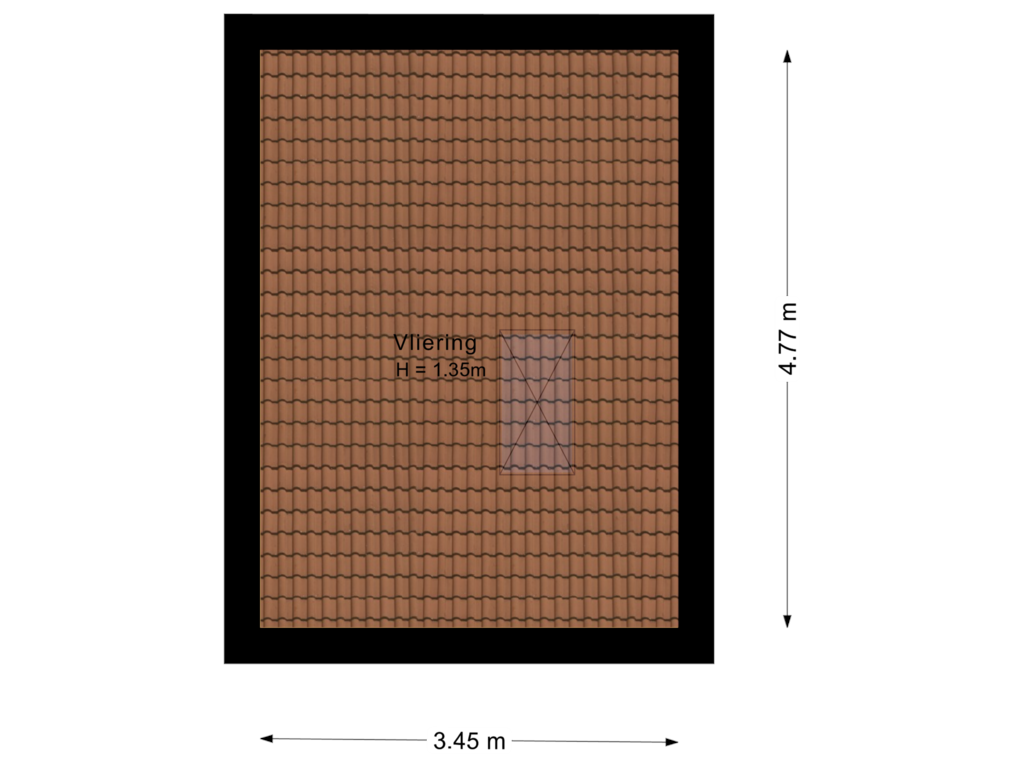 View floorplan of Vliering of Hunnenweg 10-11