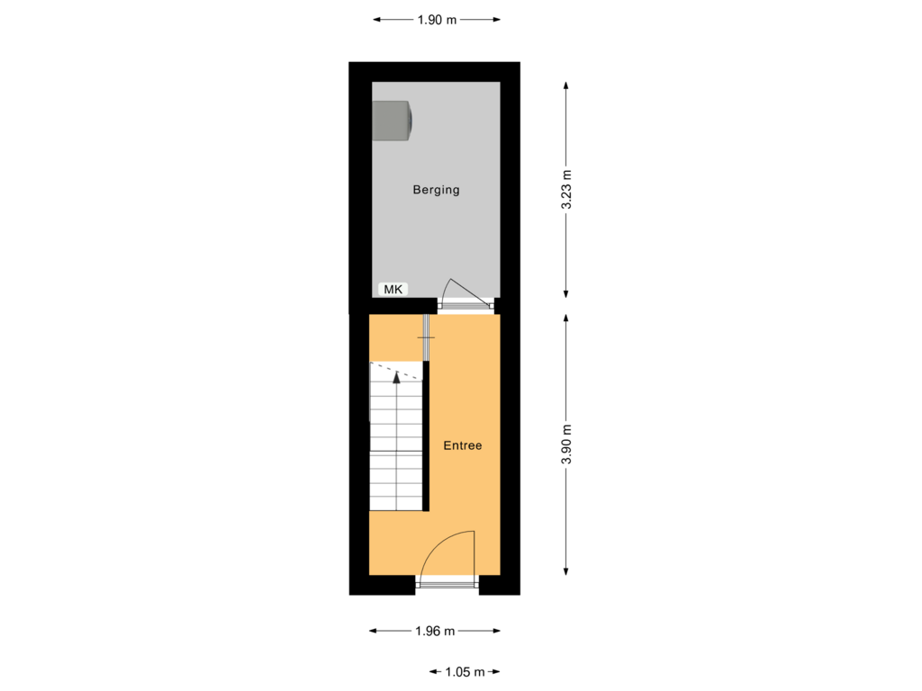 View floorplan of Entree of Koolemans Beynenstraat 84