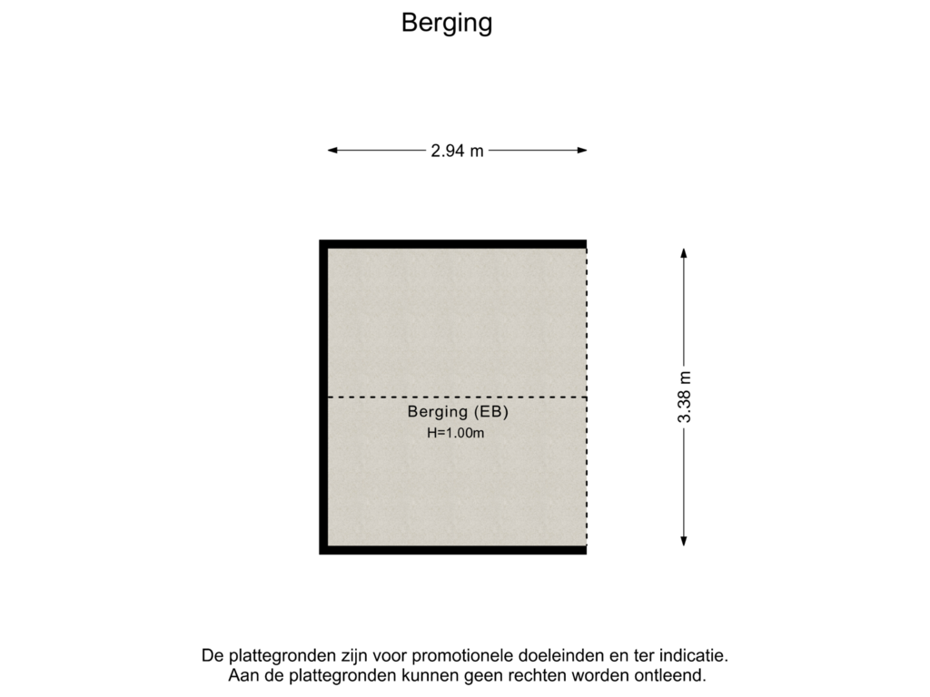 View floorplan of Berging of Fruitlaan 25