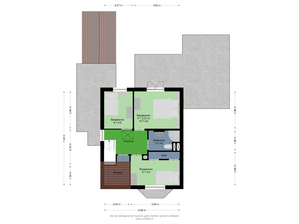 Bekijk plattegrond van 1e Verdieping van Tulpstraat 9