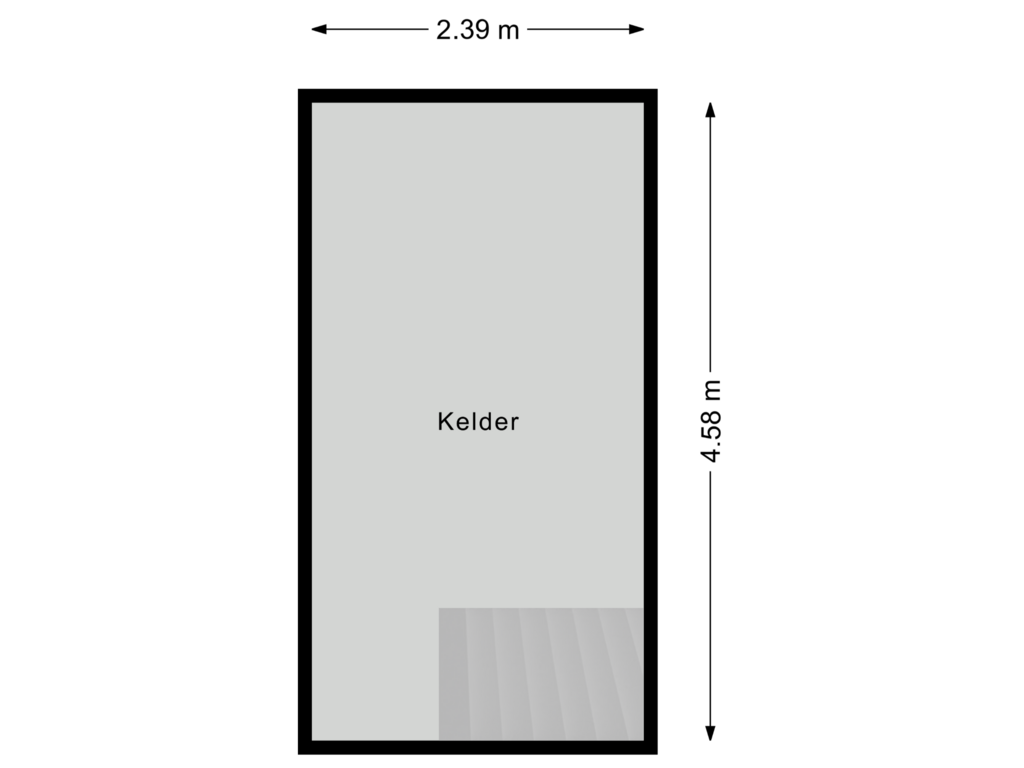 Bekijk plattegrond van Kelder van Leidsevaart 66