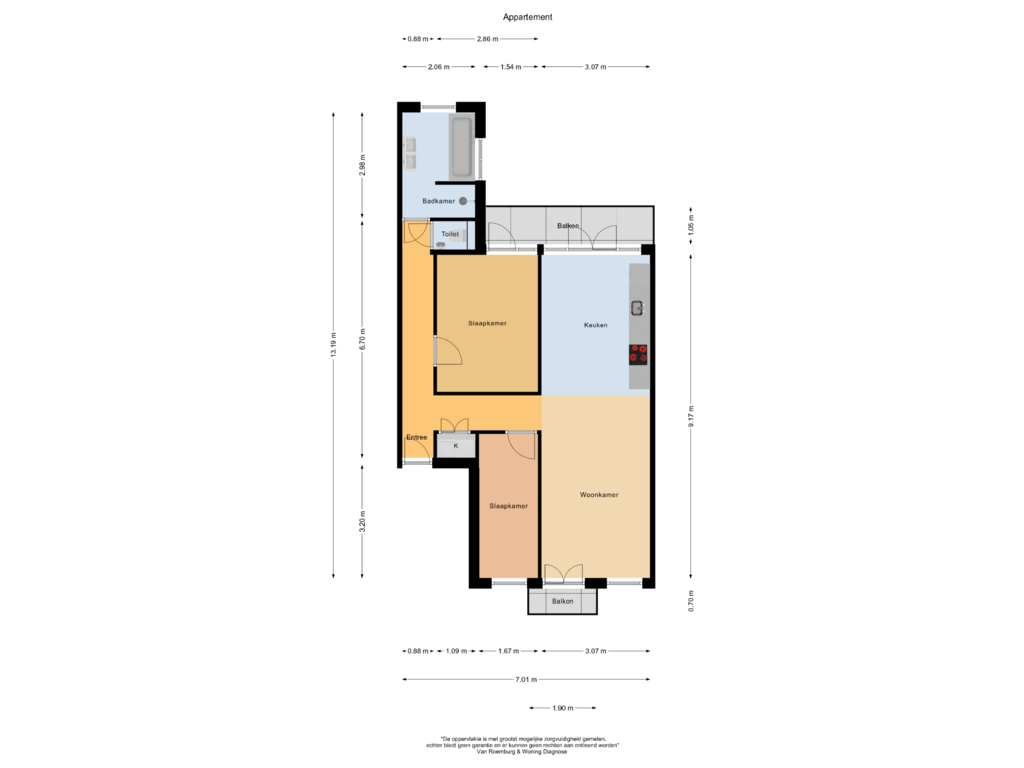 Bekijk plattegrond van Appartement van Tweede Boerhaavestraat 78-2