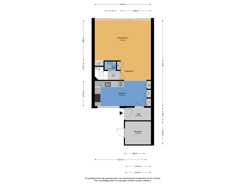 Bekijk plattegrond van Begane grond van Wantsnijdershoeve 3