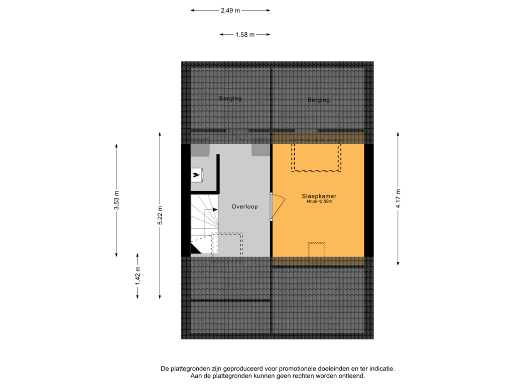 Bekijk plattegrond van 2e verdieping van Wantsnijdershoeve 3