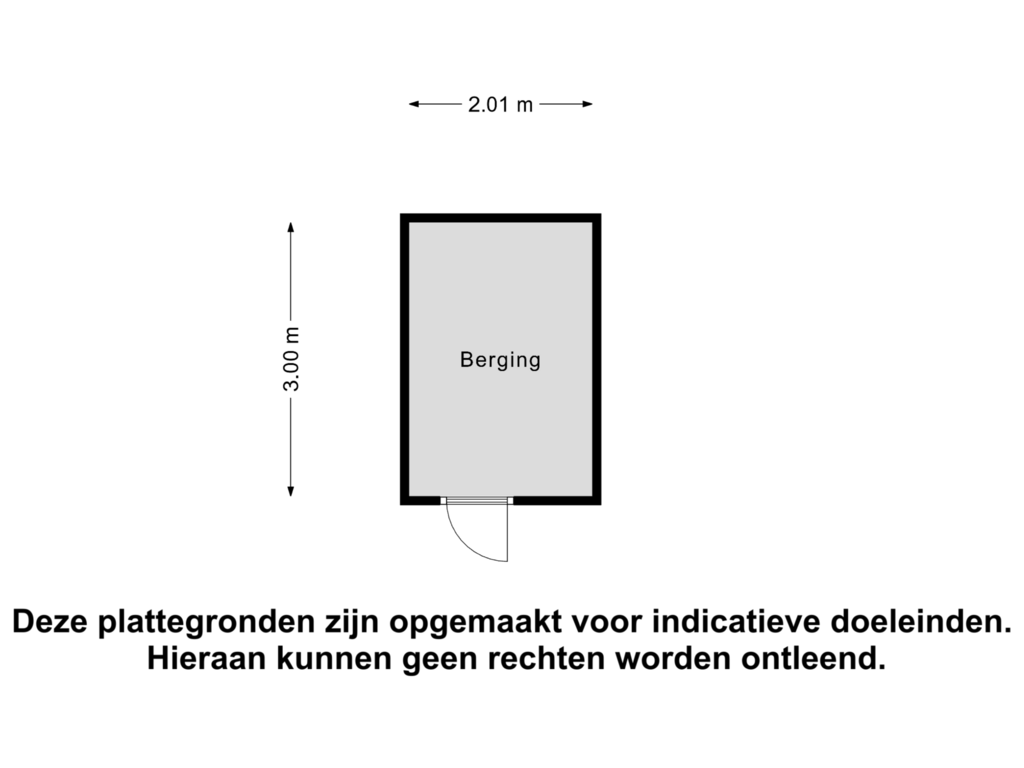 Bekijk plattegrond van Berging van Afrikalaan 89