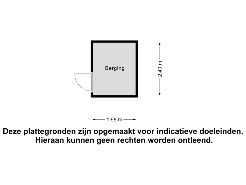 View floorplan of Berging of Trekvogelweg 58-D