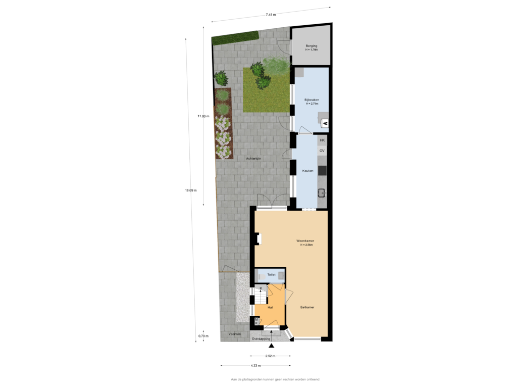 View floorplan of Situatie of Oranjestraat 25