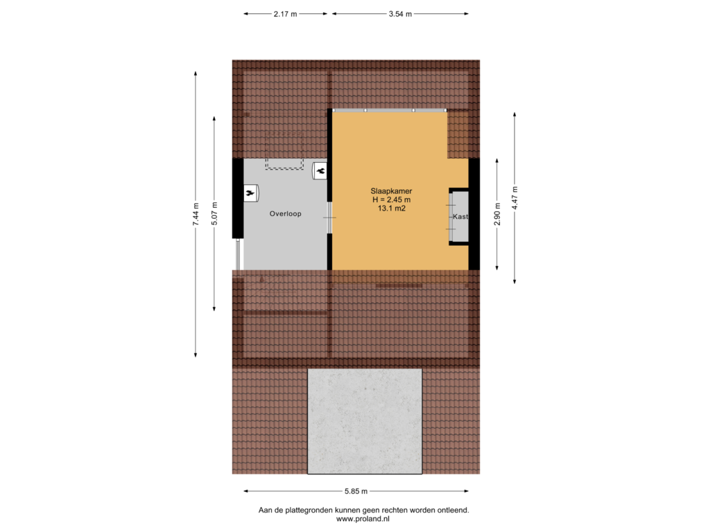 Bekijk plattegrond van 2e Verdieping van Schouw 13