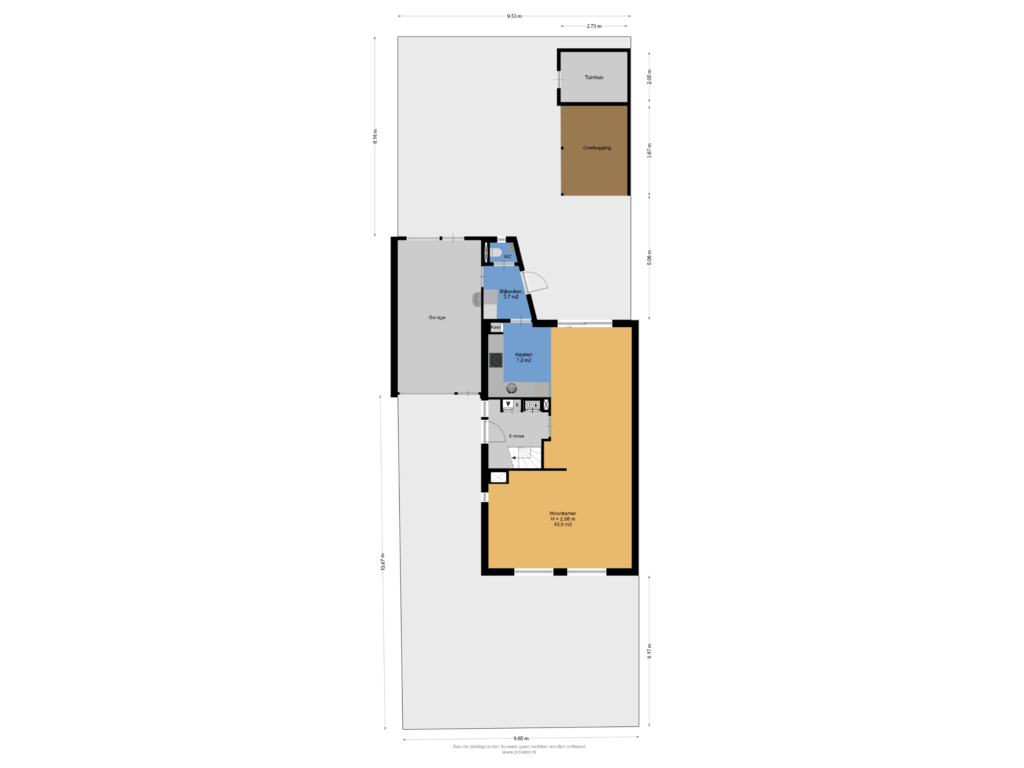 Bekijk plattegrond van Begane Grond Met Tuin van Schouw 13