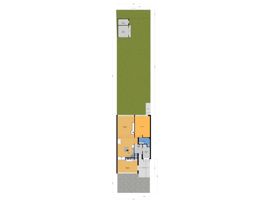 Bekijk plattegrond van Perceeloverzicht van Dr Weitjenslaan 89