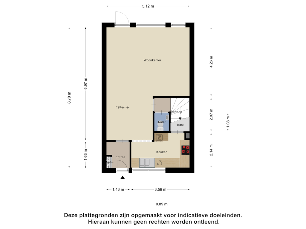 Bekijk plattegrond van Begane Grond van Yukonstraat 19