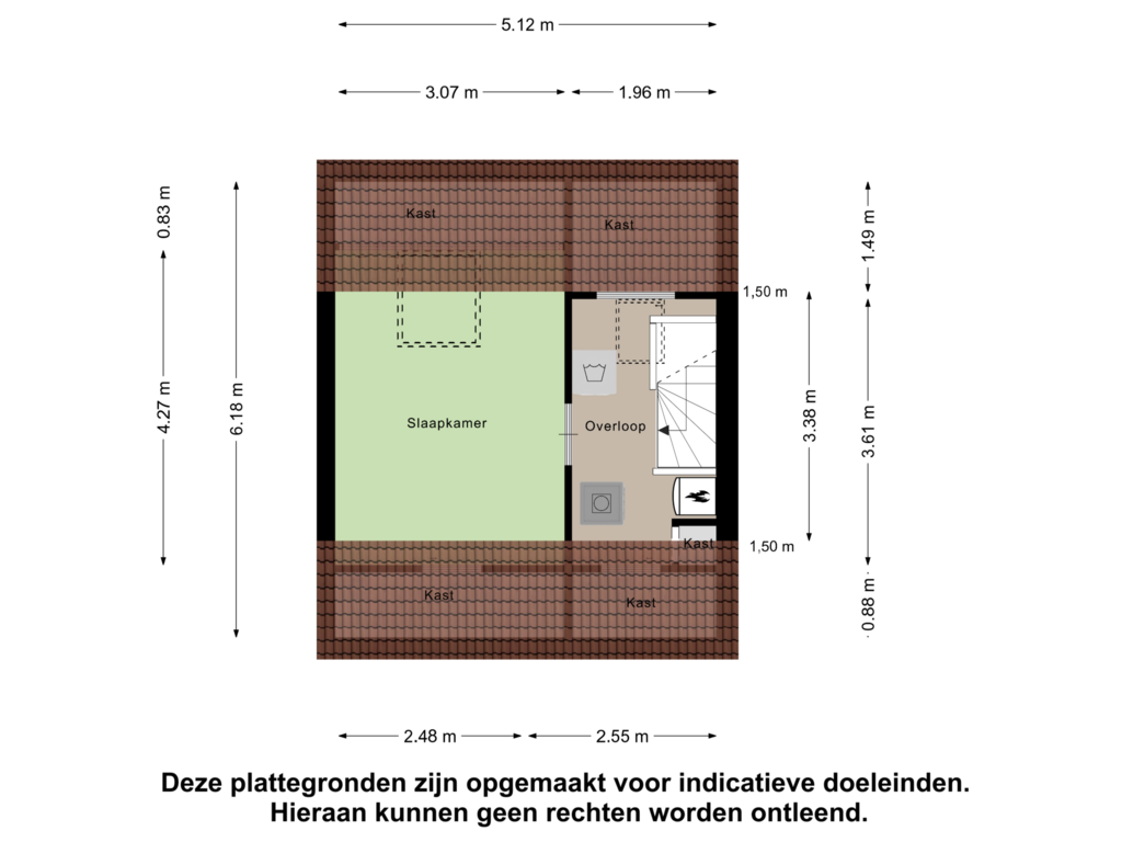 Bekijk plattegrond van Tweede Verdieping van Yukonstraat 19