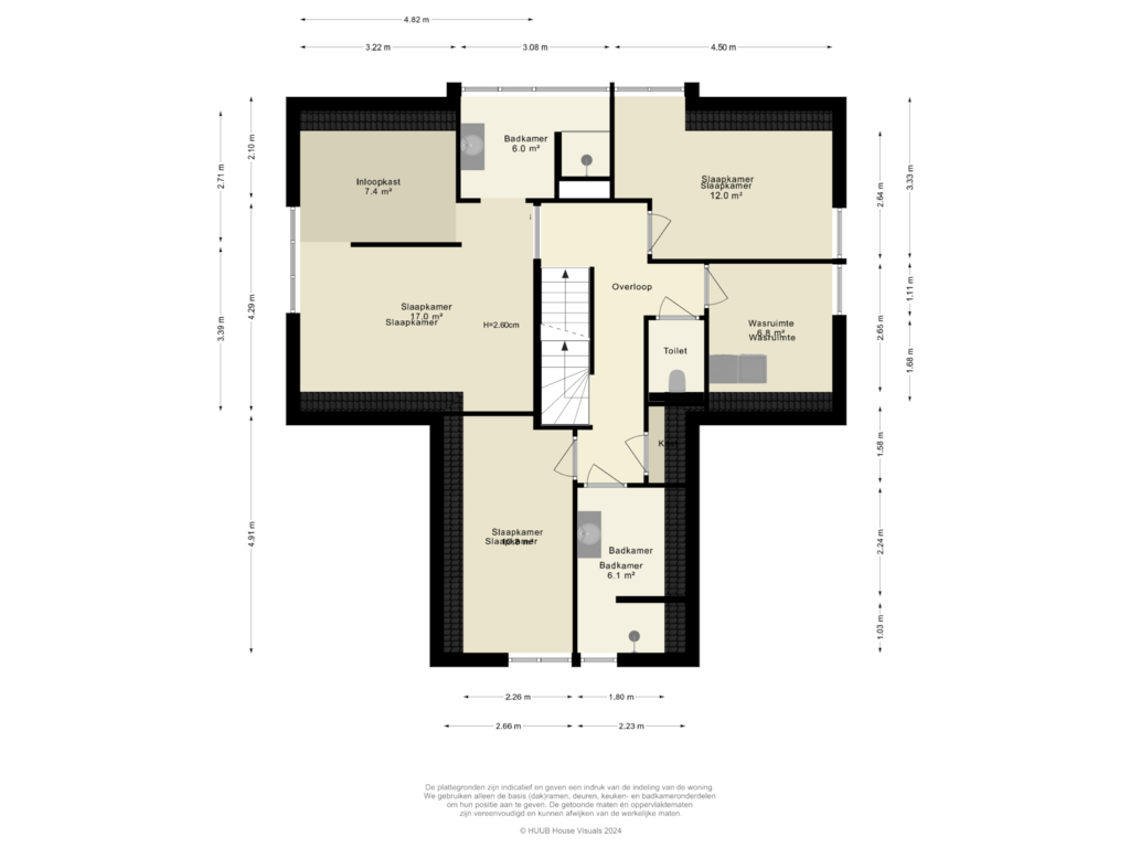 View floorplan of 1e Verdieping of Vita Novalaan 7