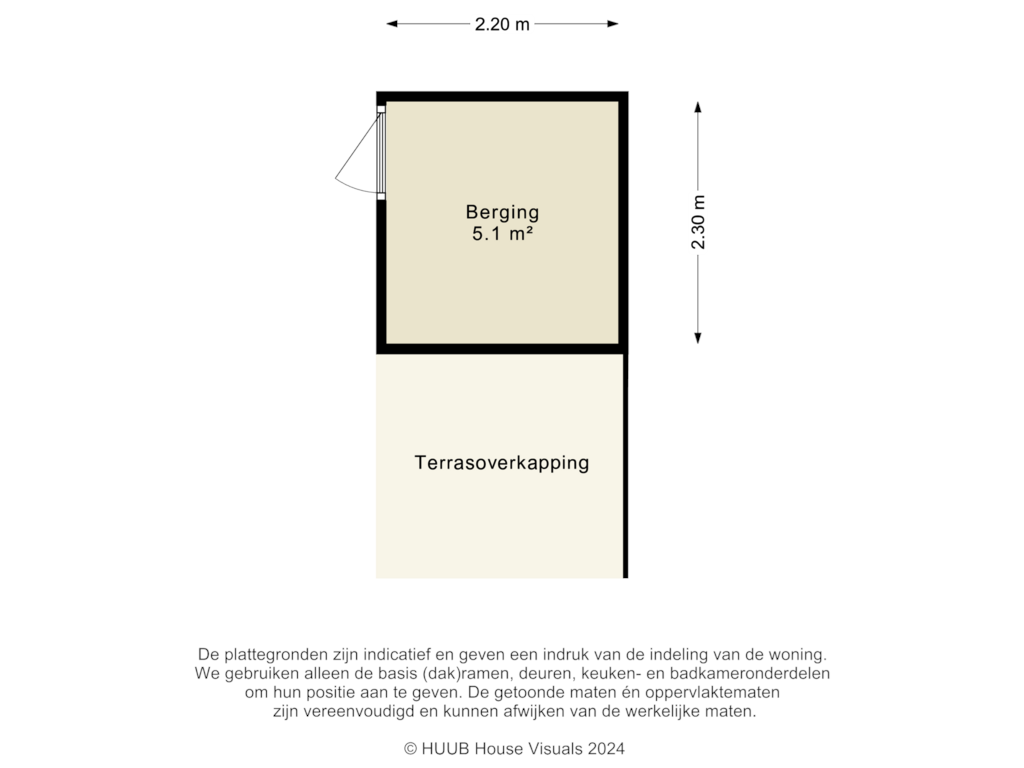 View floorplan of Berging of Vita Novalaan 7