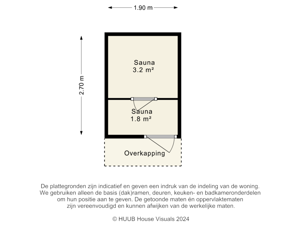 View floorplan of Sauna of Vita Novalaan 7