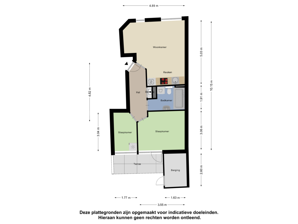 Bekijk plattegrond van Begane Grond van Achterom 1