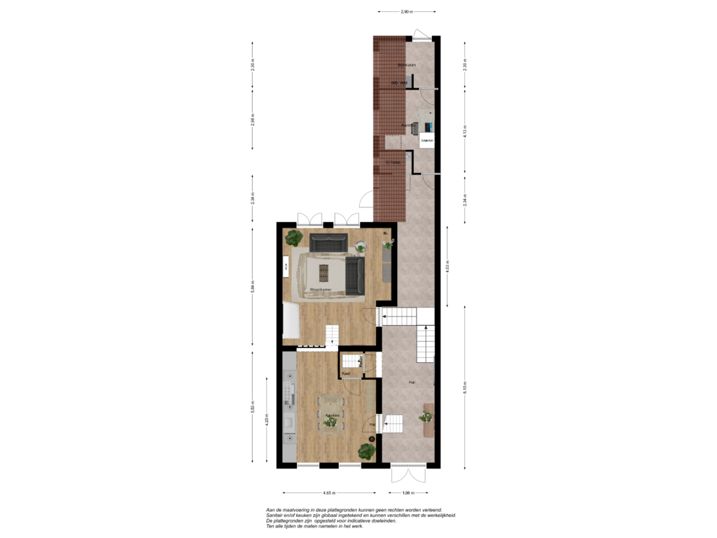 Bekijk plattegrond van Beganegrond 3 D van Marktveld 7