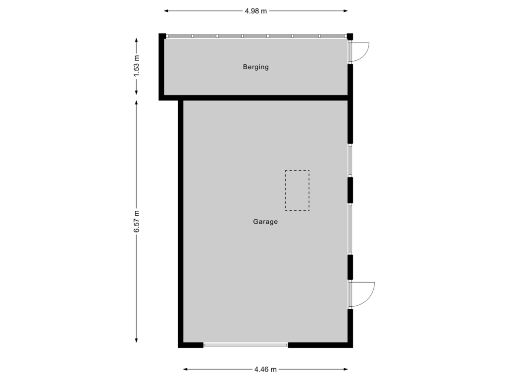 Bekijk plattegrond van Garage van Veerstraat 44