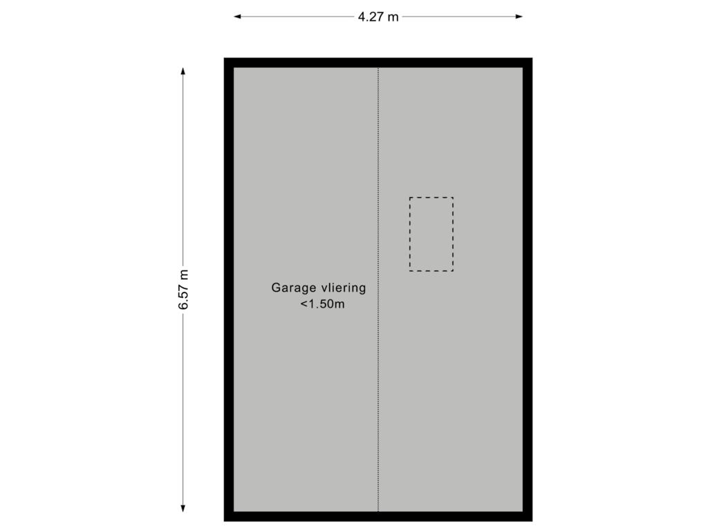 Bekijk plattegrond van Garage Vliering van Veerstraat 44