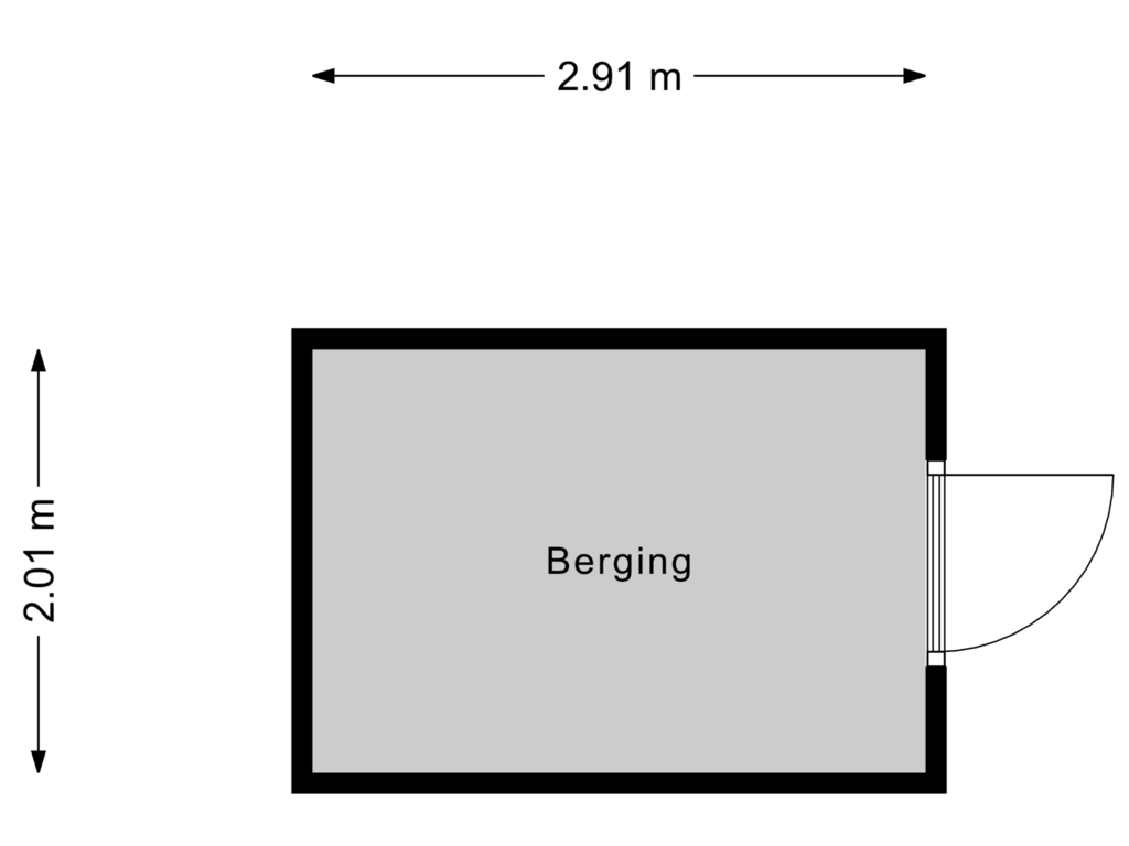 Bekijk plattegrond van Berging van Nadine Gordimerlaan 30